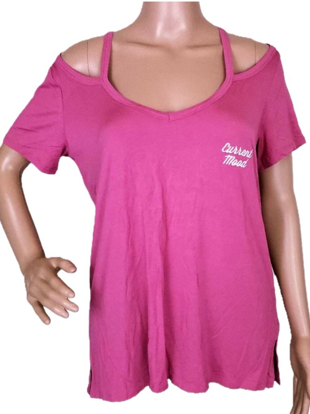 PINK Victoria's Secret Women Top Cold Shoulder Size S - NWT